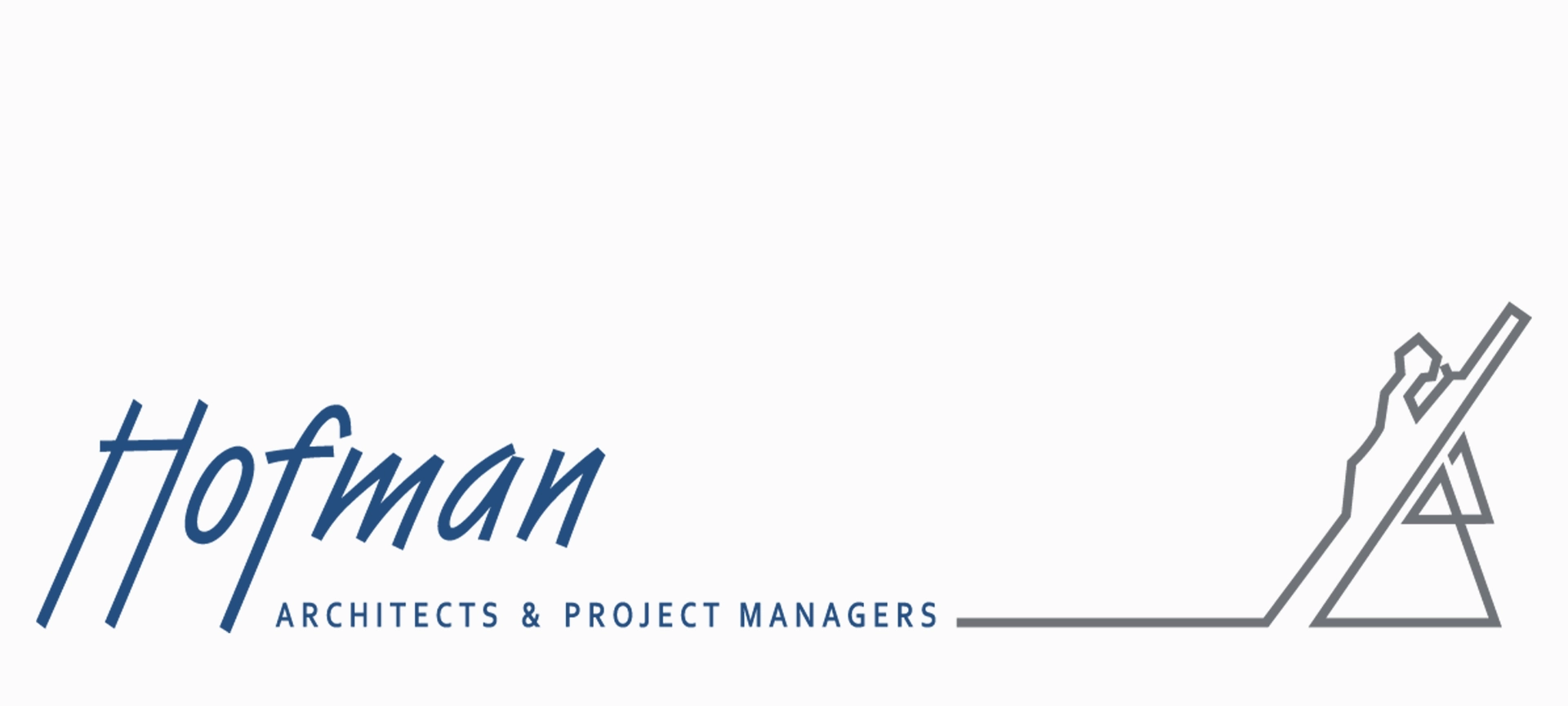 Hofman Architects logo, 2000 to 2012 — navy identity